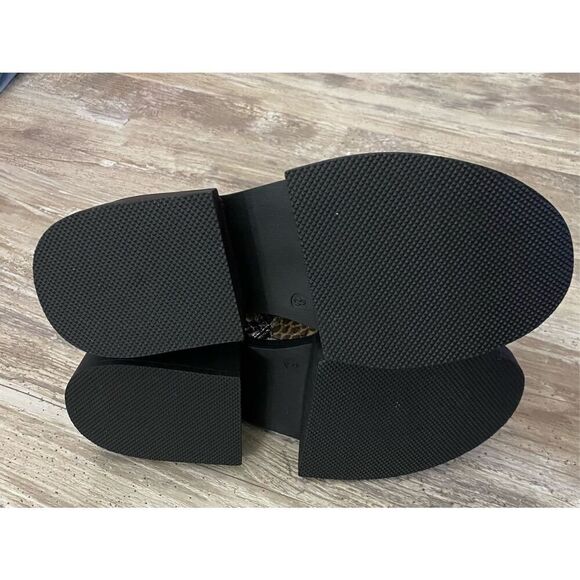 Seven7 Snakeskin Black Ankle Boots Side Zip Sz 8 - Picture 6 of 7